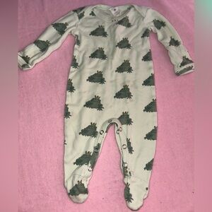 Kate Quinn prince Frog Print One Piece footsie cotton pj onsie